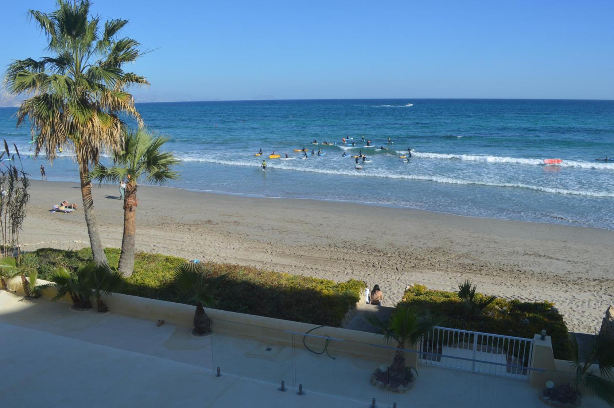 Maravilloso Apartamento Amanecer Cabo A Pie De Playa Y Mar En Chalet Roquetes Alicante Exterior foto
