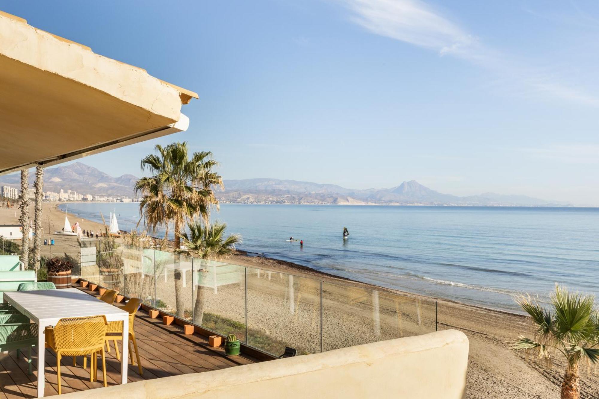 Maravilloso Apartamento Amanecer Cabo A Pie De Playa Y Mar En Chalet Roquetes Alicante Exterior foto